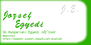 jozsef egyedi business card